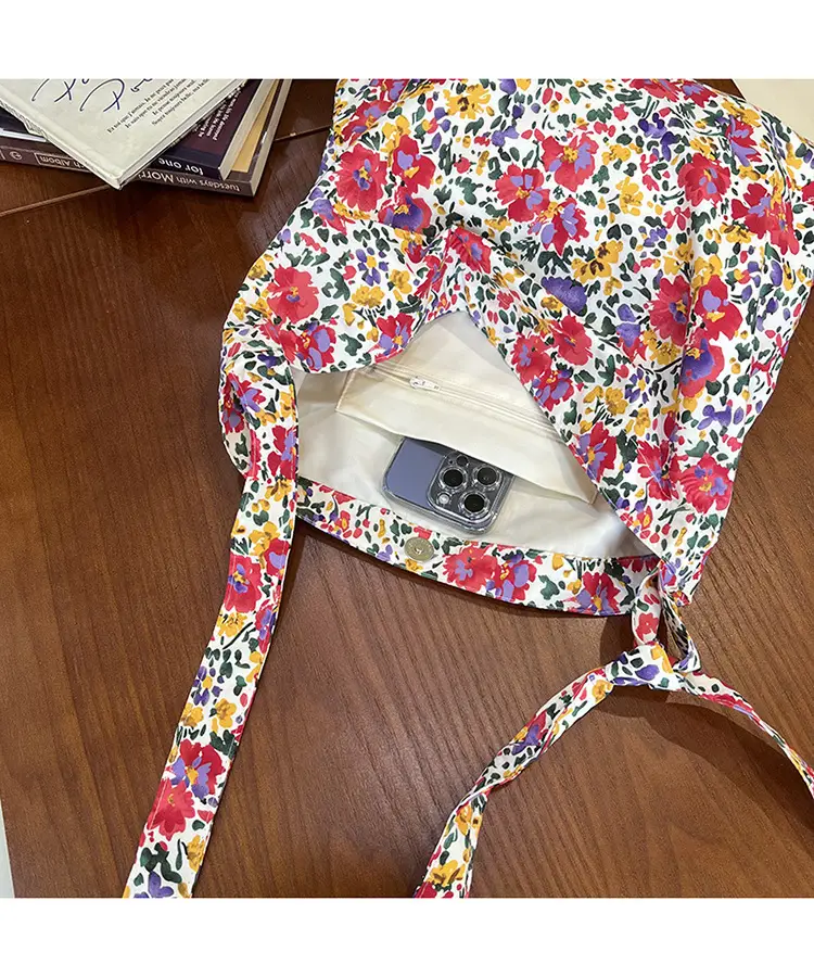 Zhang Ruonan Floral Cloth Bag Large Capacity Single Shoulder Crossbody â feature 8