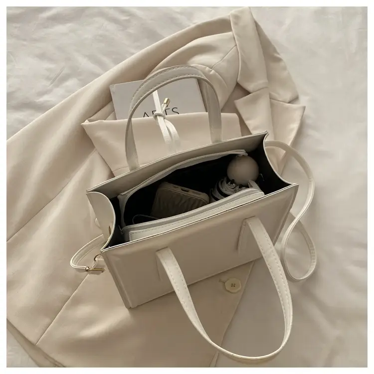 Black Vertical Large-Capacity Women's Shoulder Bag — feature 35