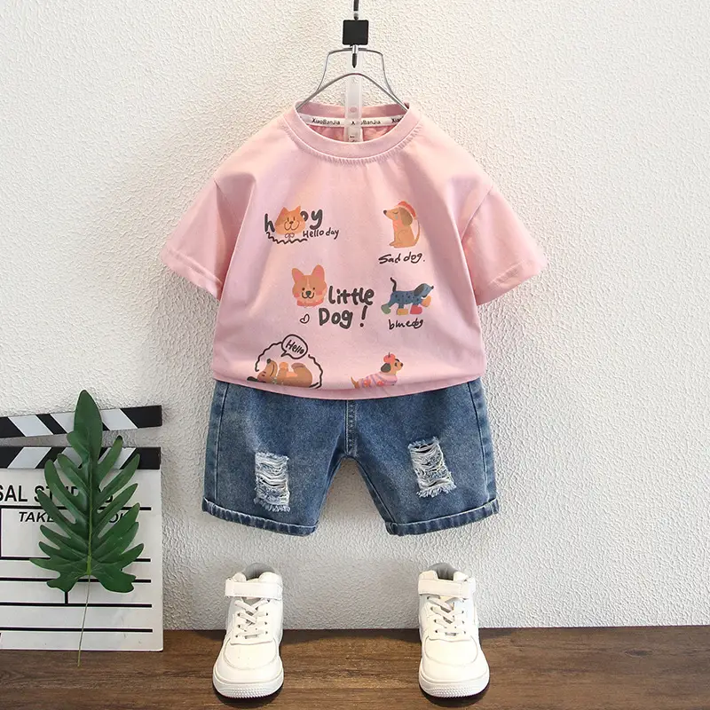 Boys Cotton T-Shirt with Cute Cat Design White 2025 - Image 3