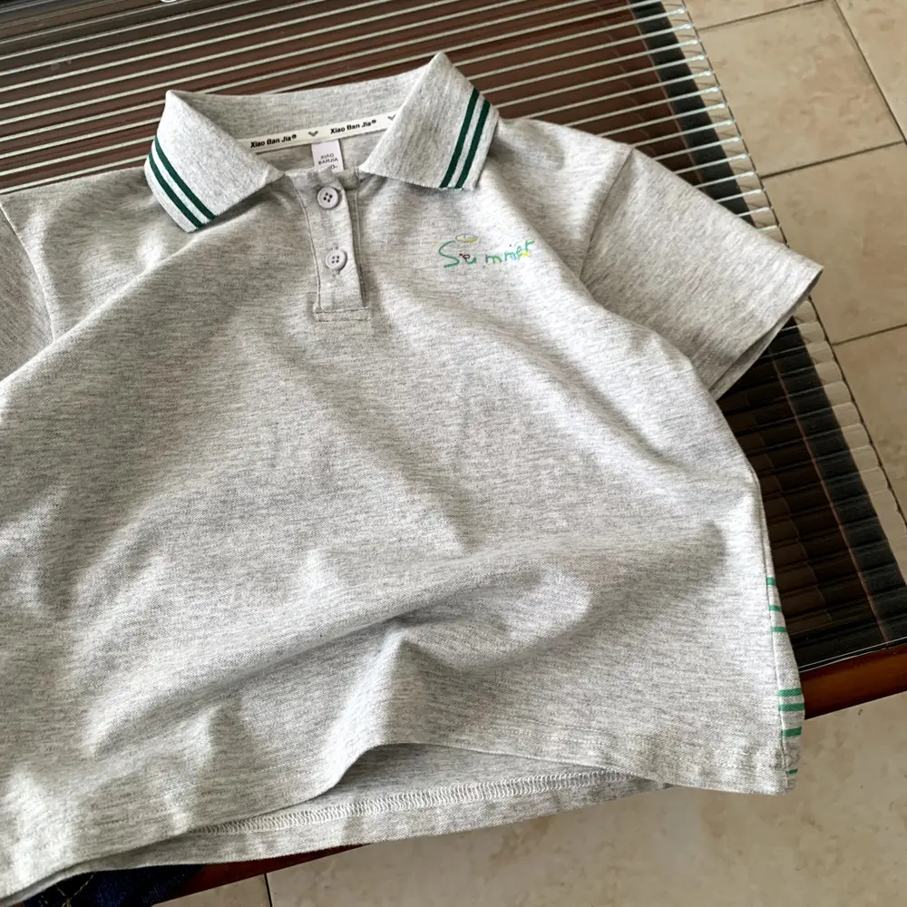 Kids Polo Shirt Grey Summer Wear 2025 — feature 4
