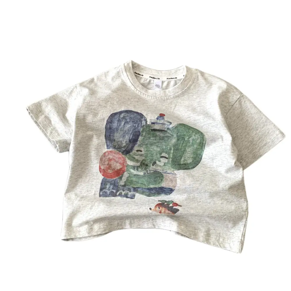 Kids Cartoon T-Shirt White 2025 Summer - Image 6