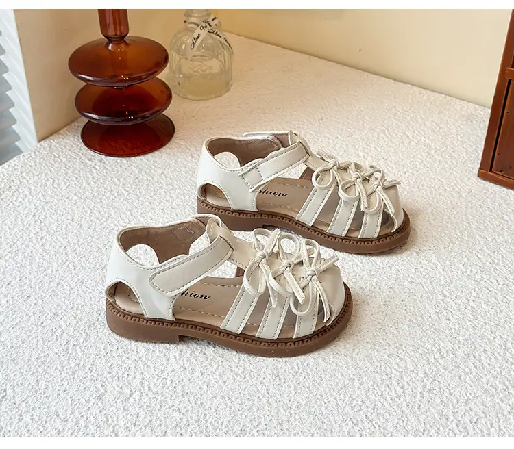 Silver Roman High Top Sandals for Girls Toddler — feature 13