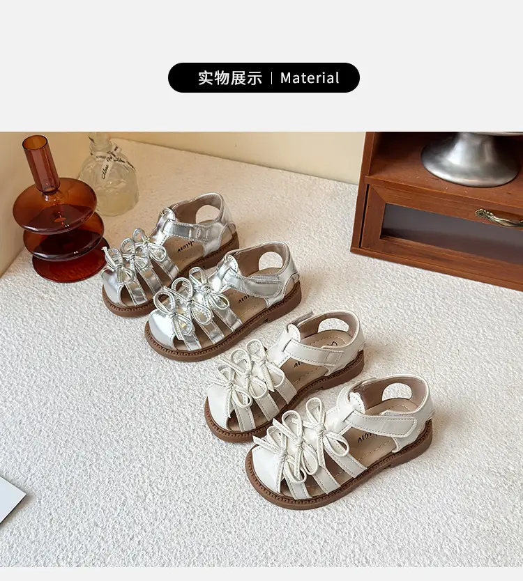 Silver Roman High Top Sandals for Girls Toddler — feature 6