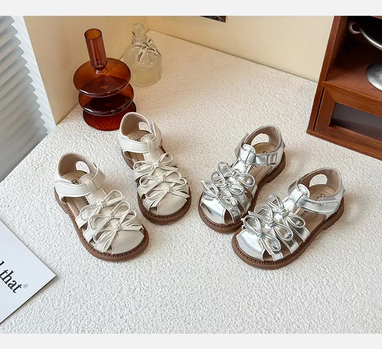 Silver Roman High Top Sandals for Girls Toddler — feature 7