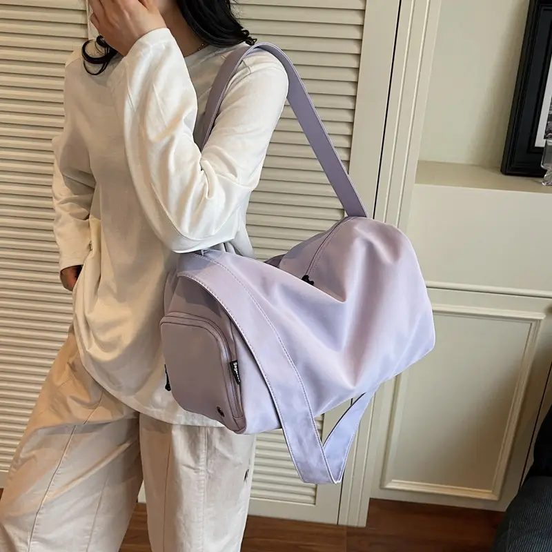 White Crossbody Bag for Girls & Men Large Capacity - Image 7