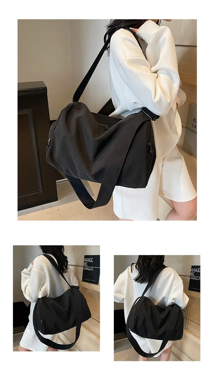 White Crossbody Bag for Girls & Men Large Capacity — feature 13