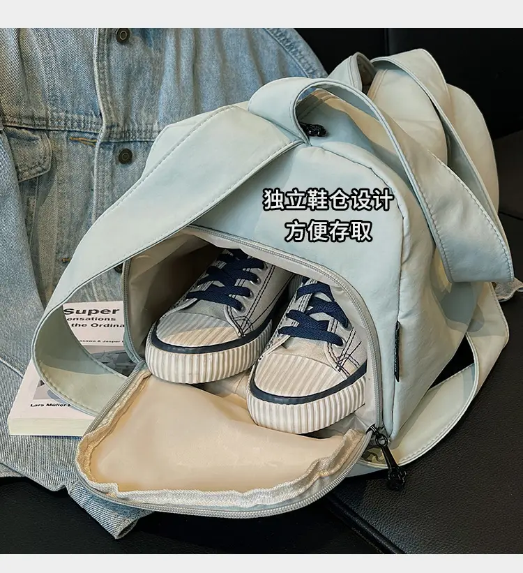White Crossbody Bag for Girls & Men Large Capacity — feature 6