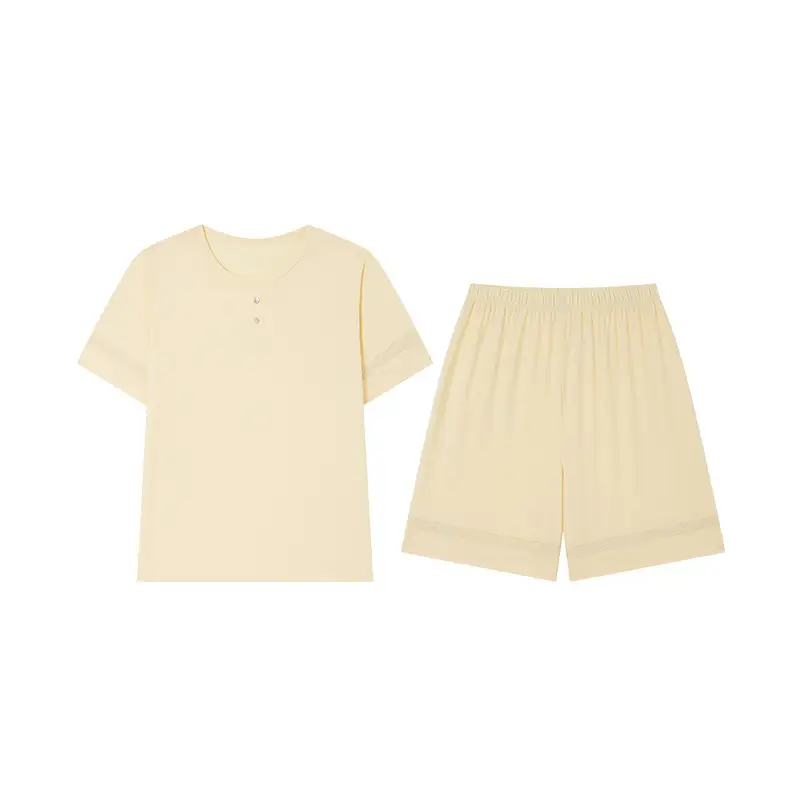 Sen Island Mulberry Silk Pajamas for Women, New Summer Short-Sleeve High-End Homewear, Suitable for Outdoor Wear, Cool and Thin Two-Piece Set