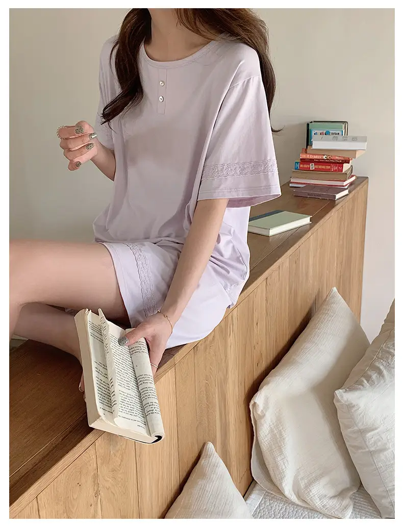 Sen Island Mulberry Silk Pajamas for Women, New Summer Short-Sleeve High-End Homewear, Suitable for Outdoor Wear, Cool and Thin Two-Piece Set — feature 11
