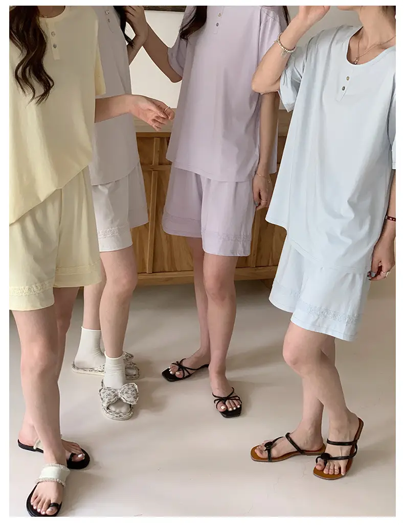 Sen Island Mulberry Silk Pajamas for Women, New Summer Short-Sleeve High-End Homewear, Suitable for Outdoor Wear, Cool and Thin Two-Piece Set — feature 7