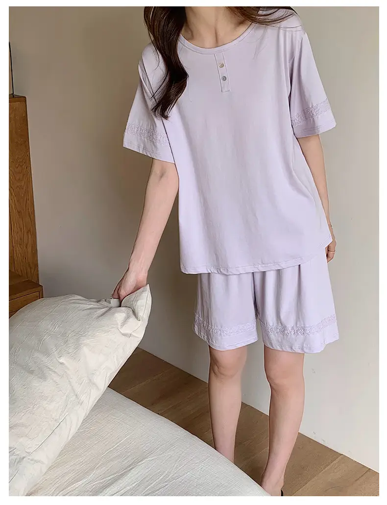 Sen Island Mulberry Silk Pajamas for Women, New Summer Short-Sleeve High-End Homewear, Suitable for Outdoor Wear, Cool and Thin Two-Piece Set — feature 9