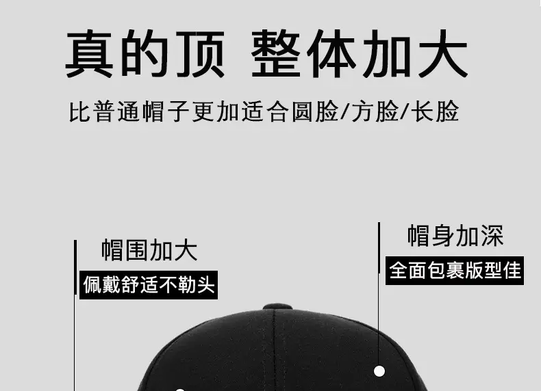 Men Black Perforated Baseball Cap with Buckle Closure — feature 3