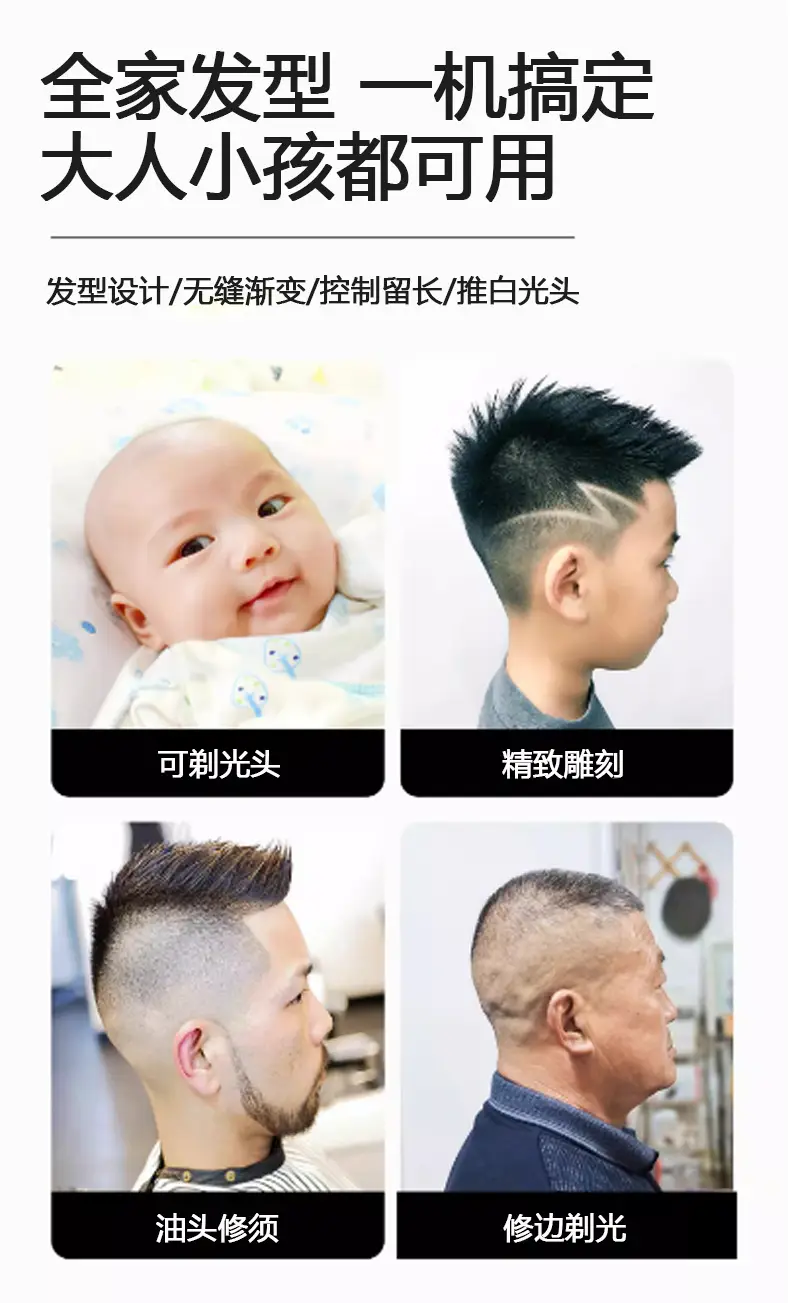 Electric Hair Clipper with Digital Display and Engraving — feature 11