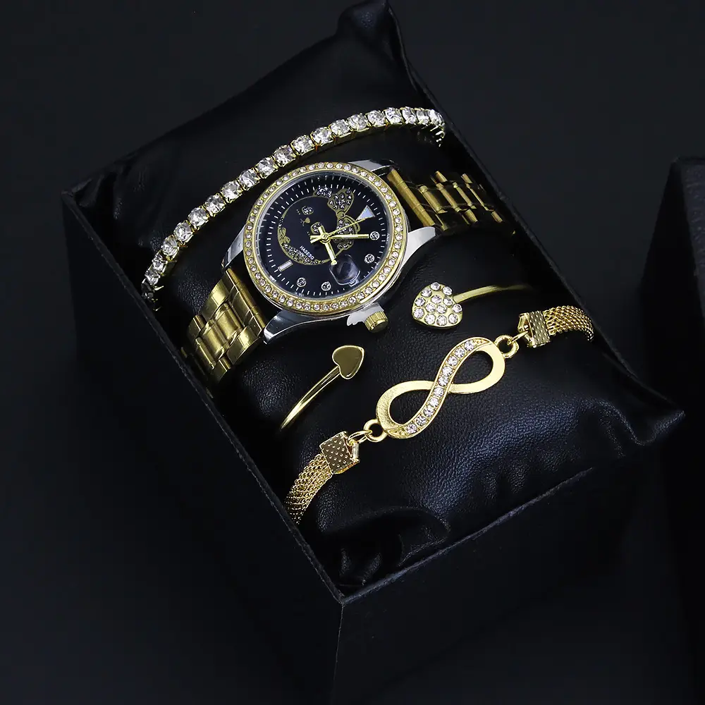 Luxury Bracelet Watch Set for Women Quartz Watch — feature 7