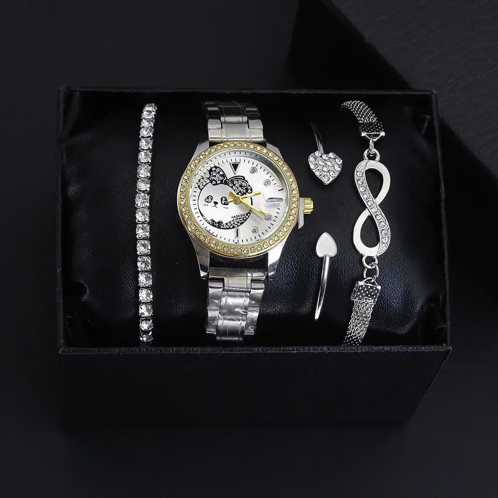 Luxury Bracelet Watch Set for Women Quartz Watch - Image 2