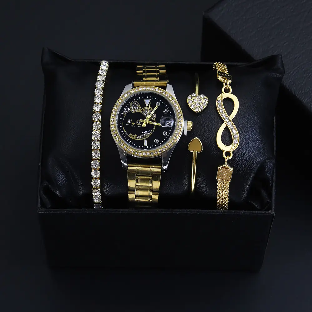 Luxury Bracelet Watch Set for Women Quartz Watch - Image 3