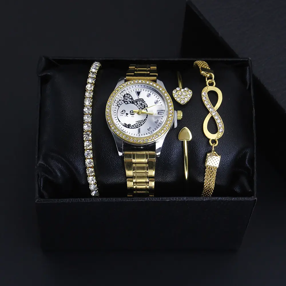 Luxury Bracelet Watch Set for Women Quartz Watch - Image 4
