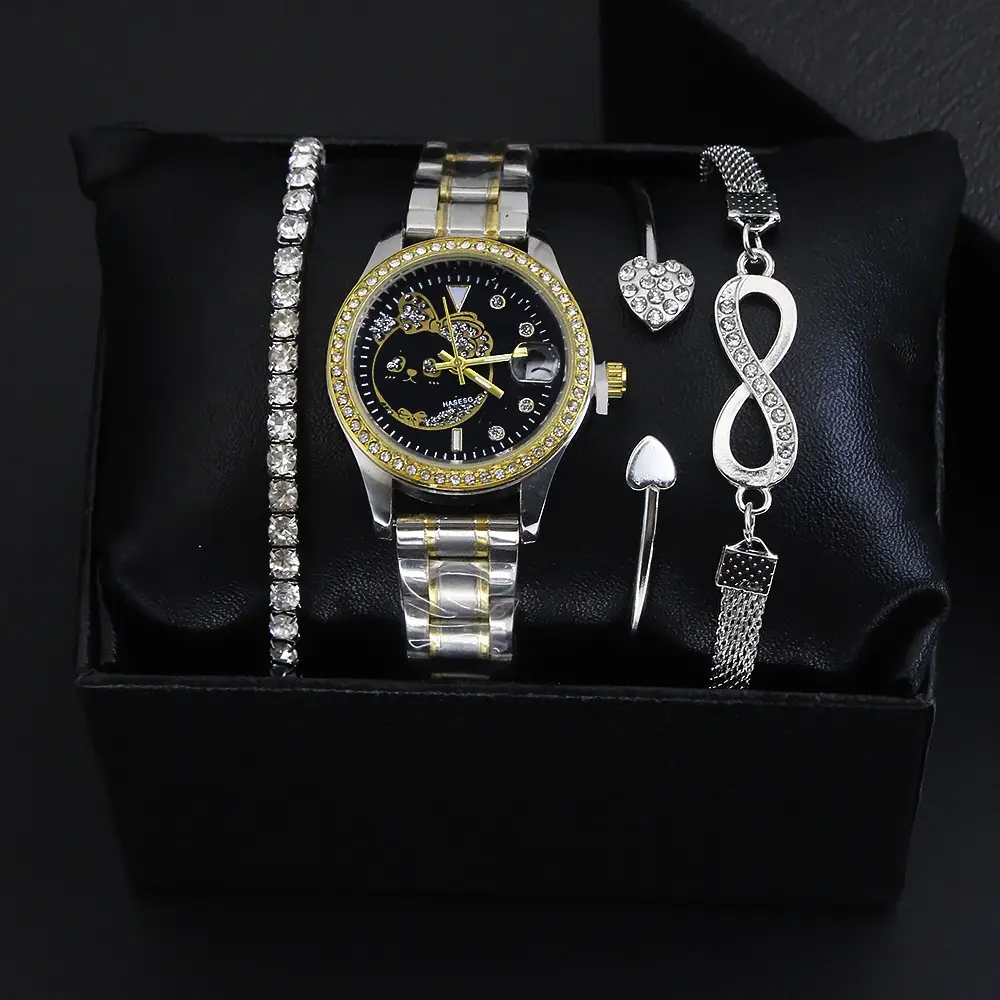 Luxury Bracelet Watch Set for Women Quartz Watch - Image 5