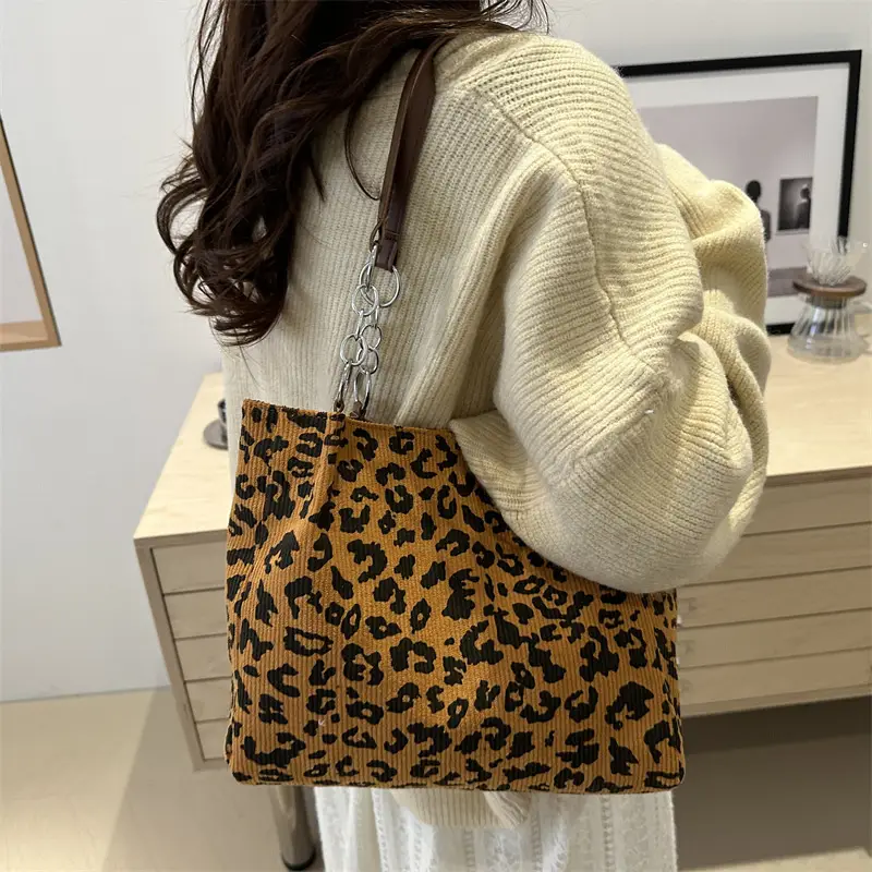 Leopard Print Chain Handbag for Women 2024 - Image 6