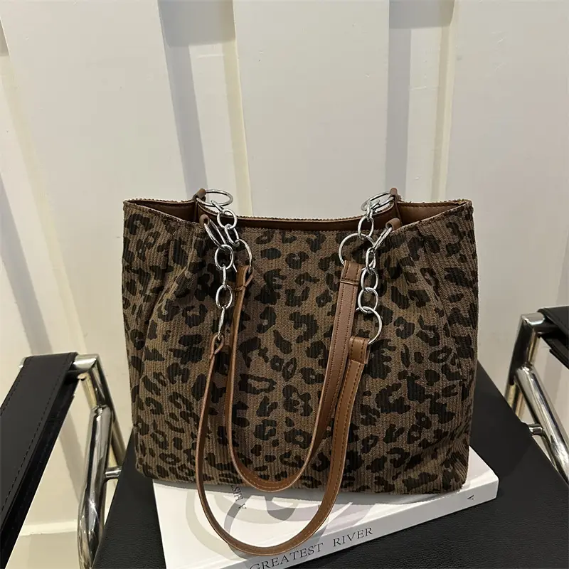 Leopard Print Chain Handbag for Women 2024 - Image 3