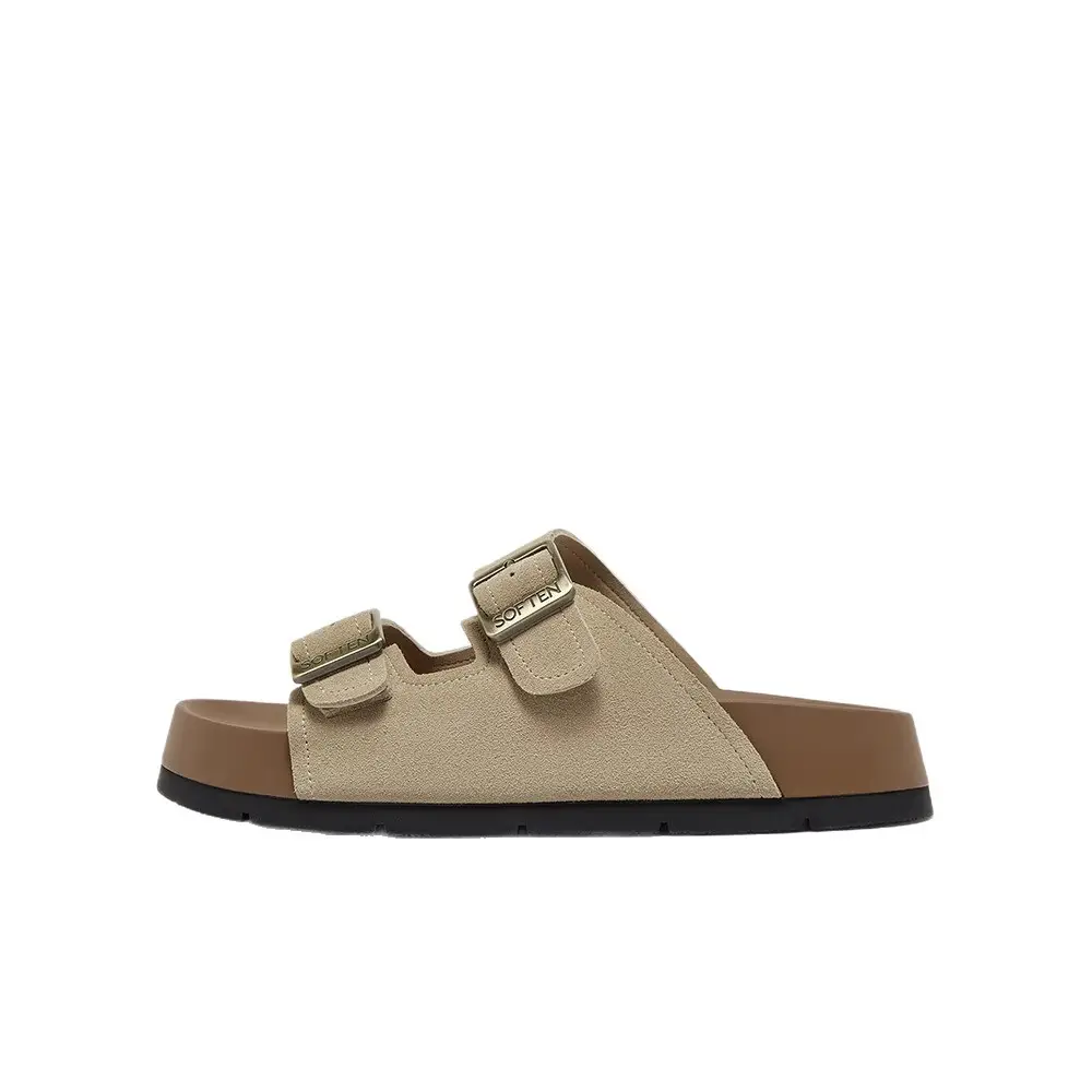 Genuine Leather Thick-Soled Birkenstock Shoes for Women 2025 New Sandals and Slippers for Women Summer Outer Wear Soft-Soled Beach Birkenstock Sandals - Image 7