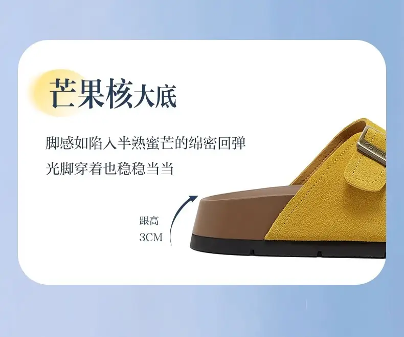 Genuine Leather Thick-Soled Birkenstock Shoes for Women 2025 New Sandals and Slippers for Women Summer Outer Wear Soft-Soled Beach Birkenstock Sandals — feature 4