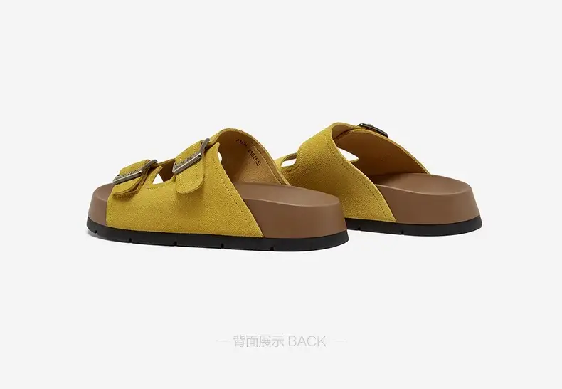 Genuine Leather Thick-Soled Birkenstock Shoes for Women 2025 New Sandals and Slippers for Women Summer Outer Wear Soft-Soled Beach Birkenstock Sandals — feature 9