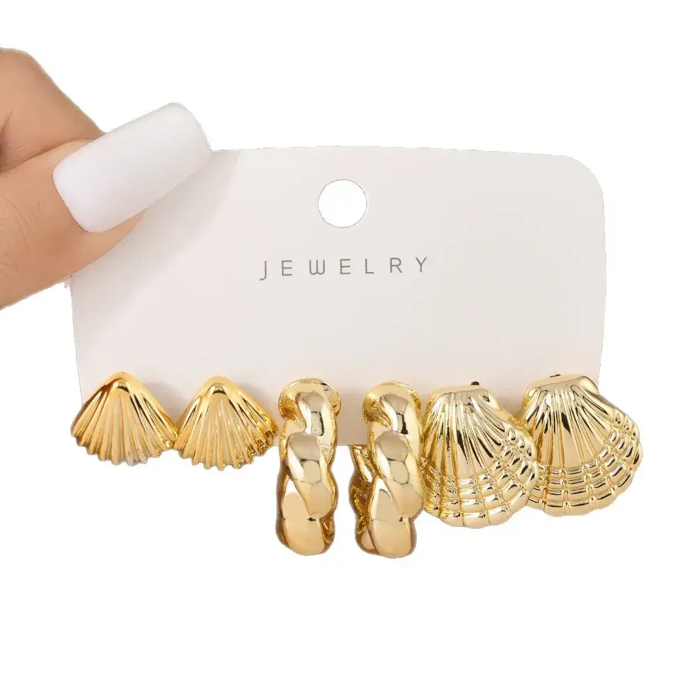 Gold Ball & Chain Earrings for Women