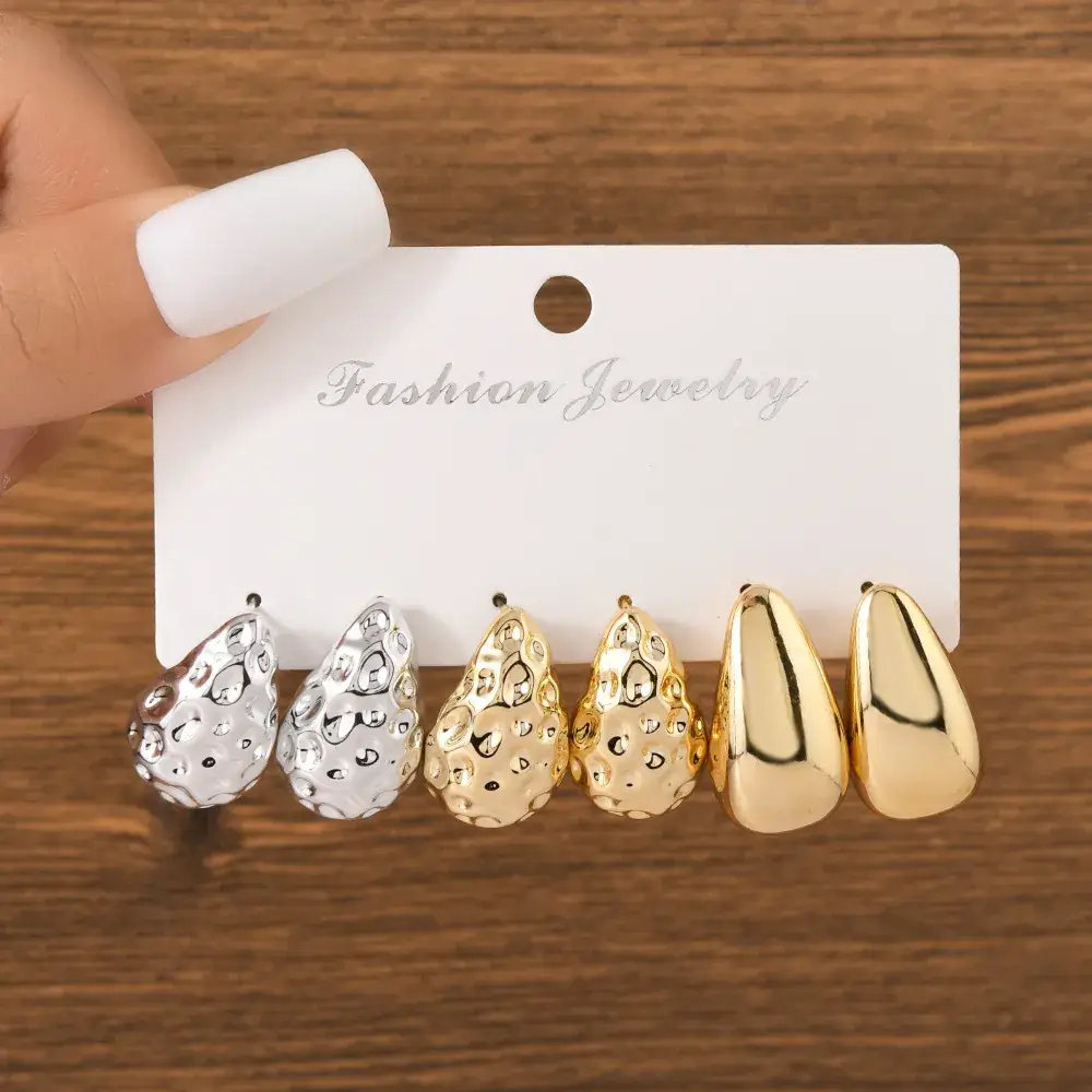 Gold Ball & Chain Earrings for Women