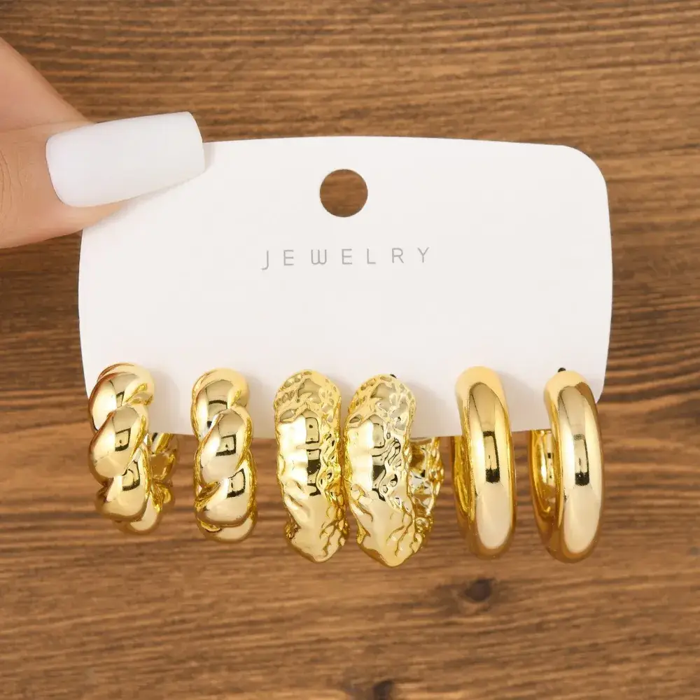 Gold Ball & Chain Earrings for Women