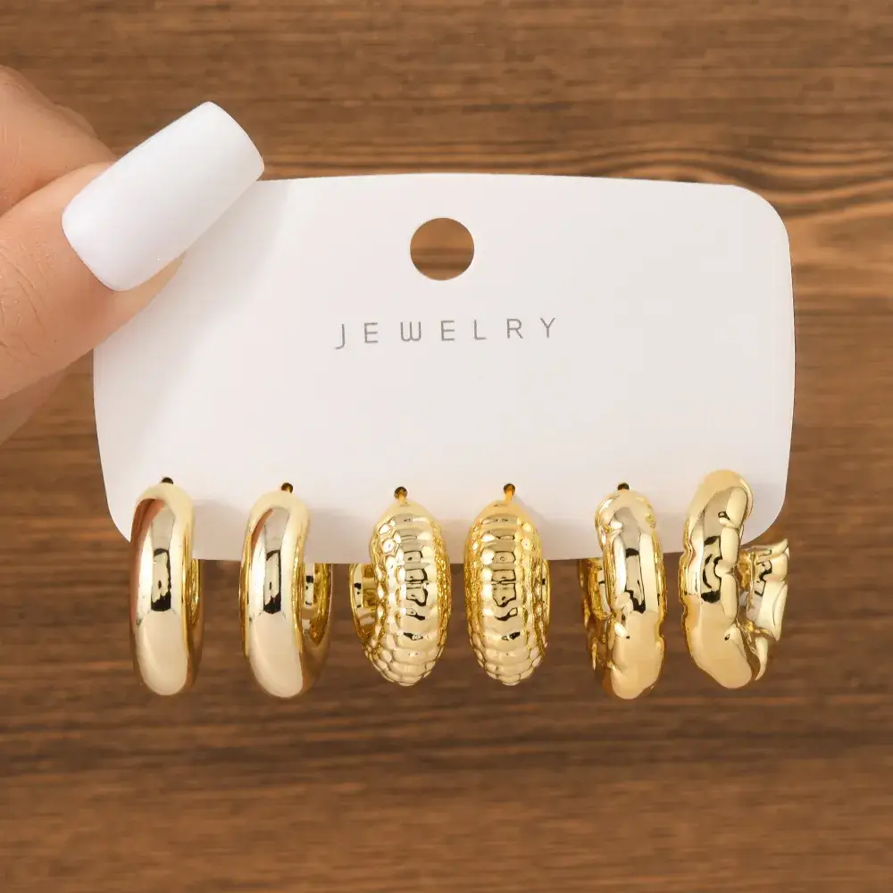 Gold Ball & Chain Earrings for Women