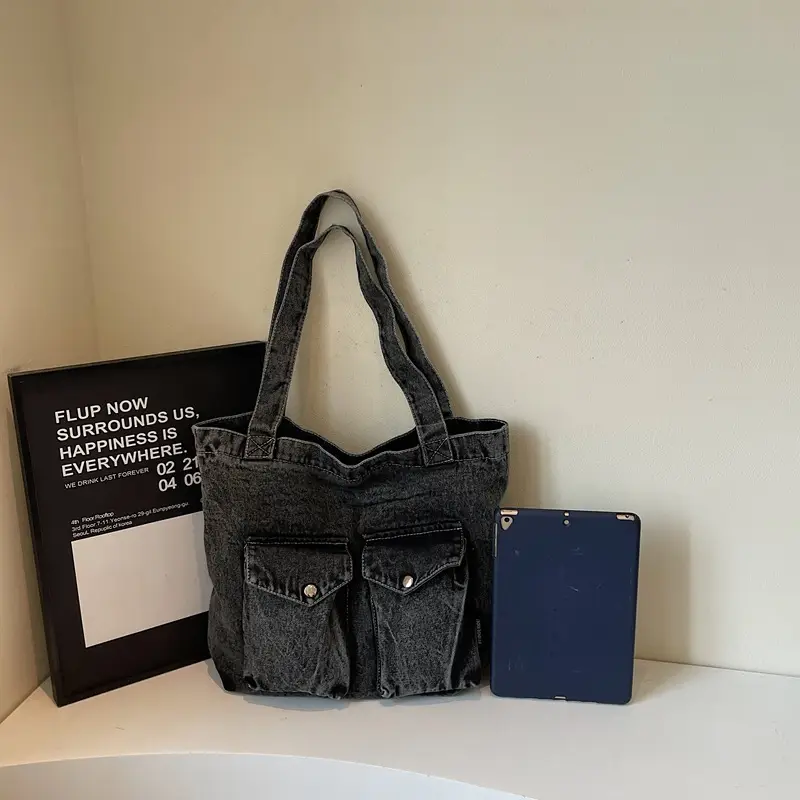 Urban Light Travel Flip-Top Shoulder Bag with Layered Storage - Image 2