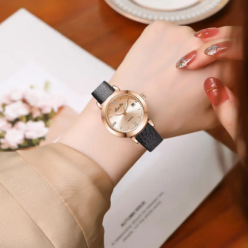 Women's Korean Style Quartz Watch with Calendar - Image 5