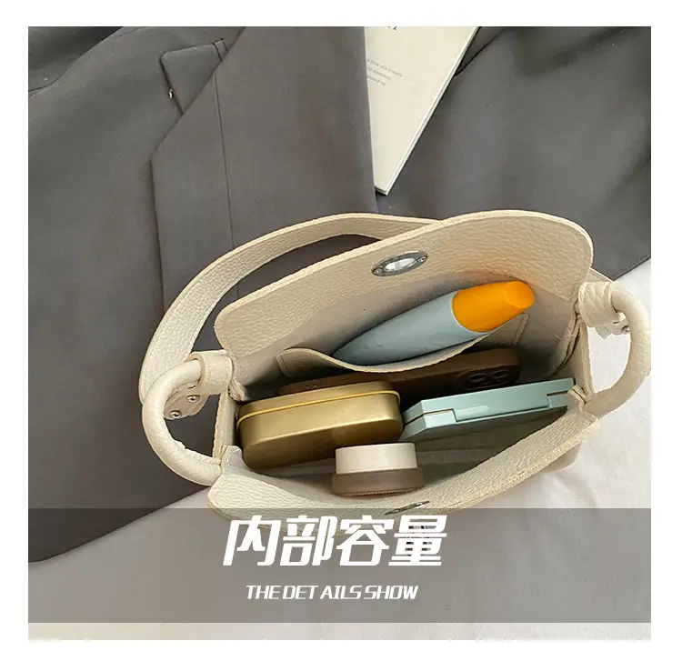 Trendy Yellow Pebbled Shoulder Bag for Women — feature 10