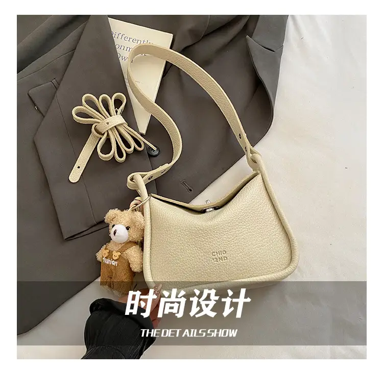 Trendy Yellow Pebbled Shoulder Bag for Women — feature 12
