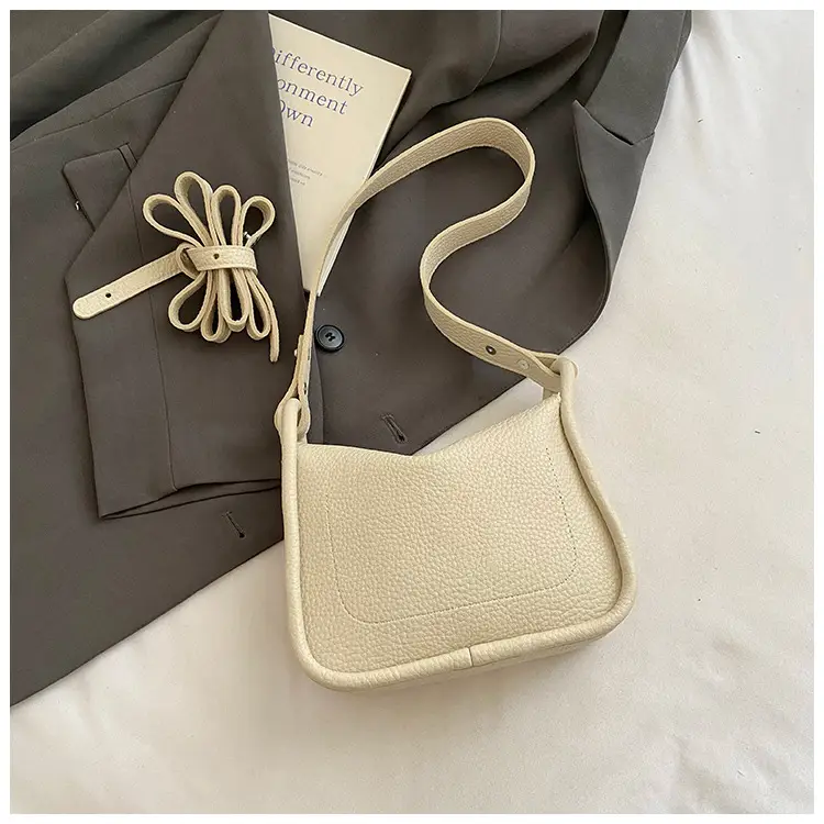 Trendy Yellow Pebbled Shoulder Bag for Women — feature 32