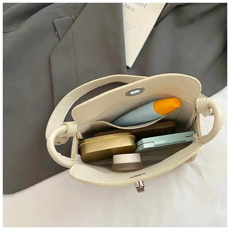 Trendy Yellow Pebbled Shoulder Bag for Women — feature 35