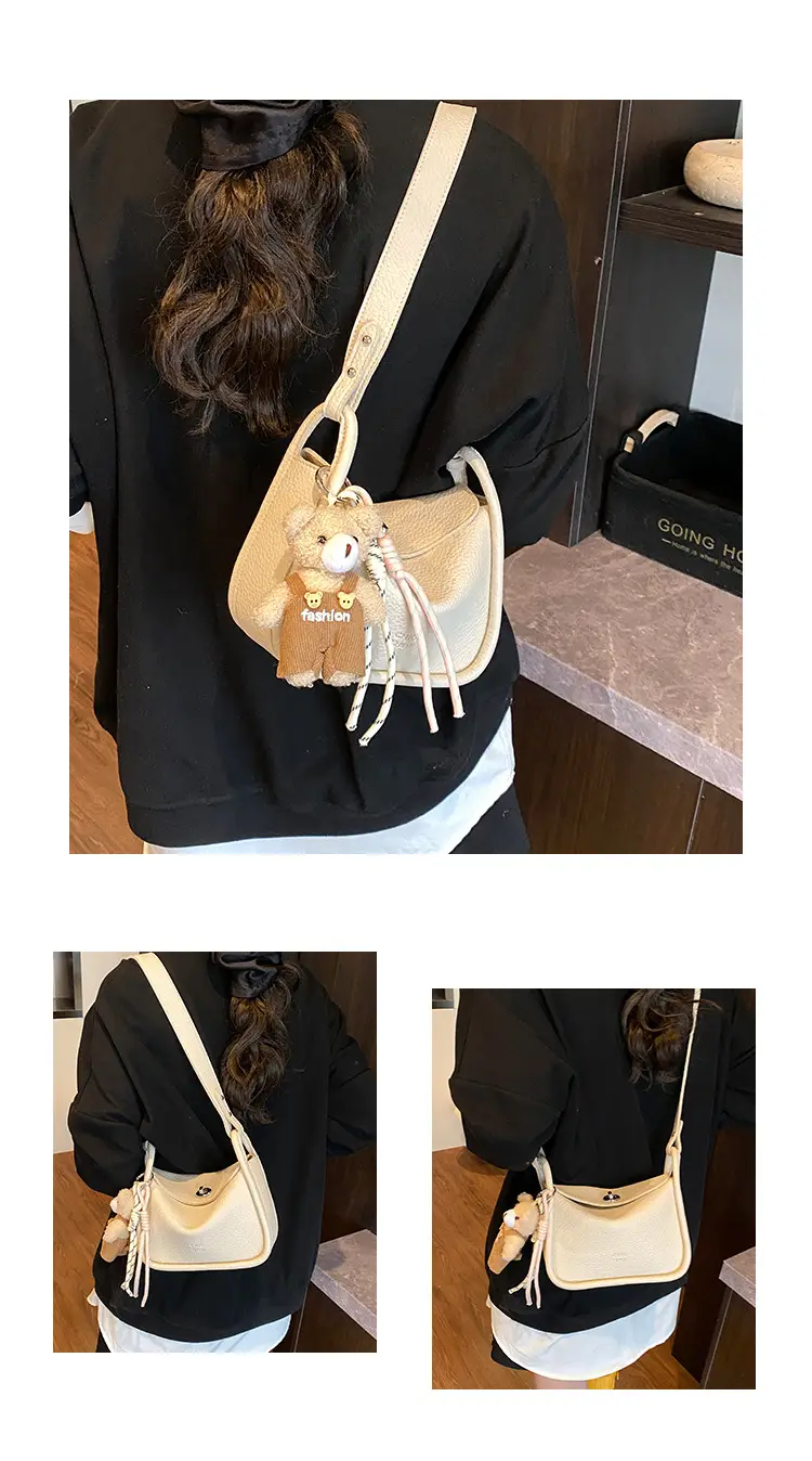 Trendy Yellow Pebbled Shoulder Bag for Women — feature 7