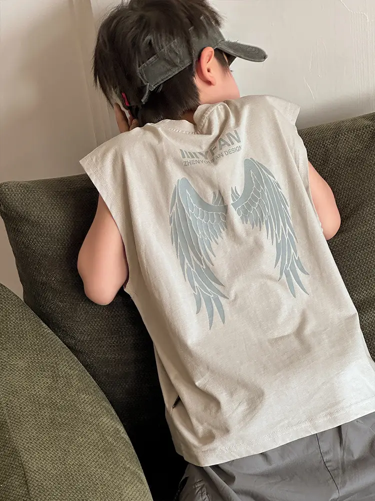 Kids Vests 2026 Summer Sleeveless Pure Cotton Boys