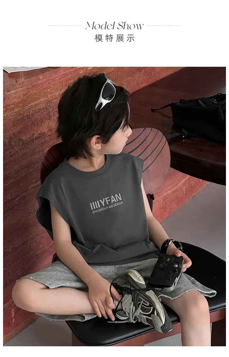 Kids Vests 2026 Summer Sleeveless Pure Cotton Boys — feature 18