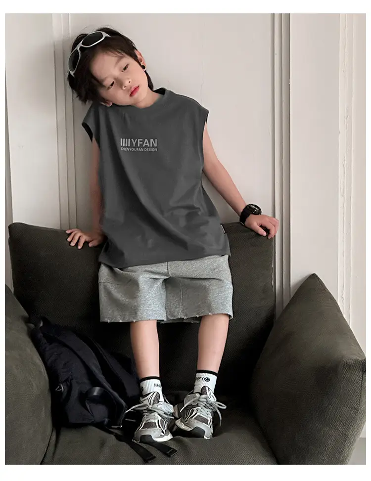 Kids Vests 2026 Summer Sleeveless Pure Cotton Boys — feature 20