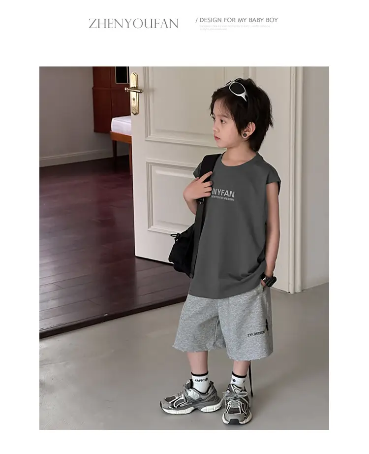 Kids Vests 2026 Summer Sleeveless Pure Cotton Boys — feature 22