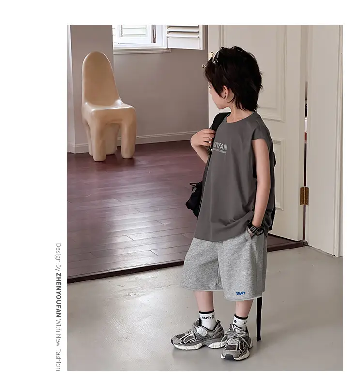 Kids Vests 2026 Summer Sleeveless Pure Cotton Boys — feature 24