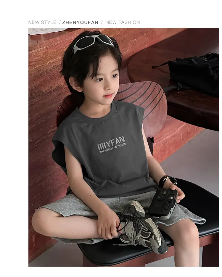 Kids Vests 2026 Summer Sleeveless Pure Cotton Boys — feature 27