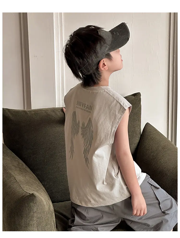 Kids Vests 2026 Summer Sleeveless Pure Cotton Boys — feature 28
