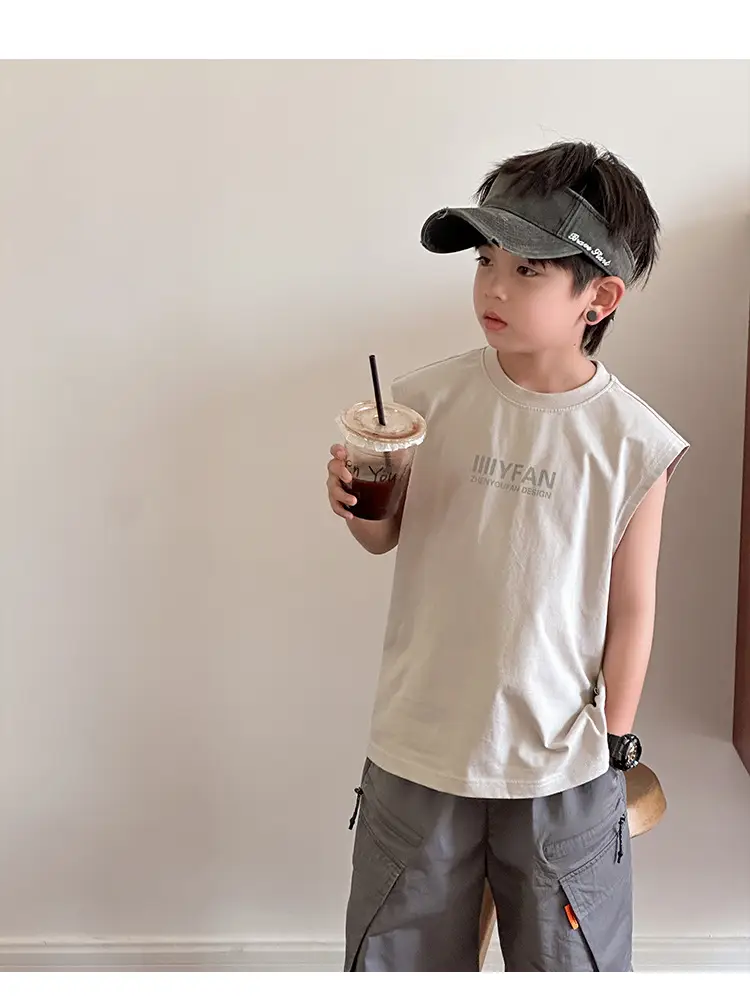 Kids Vests 2026 Summer Sleeveless Pure Cotton Boys — feature 30