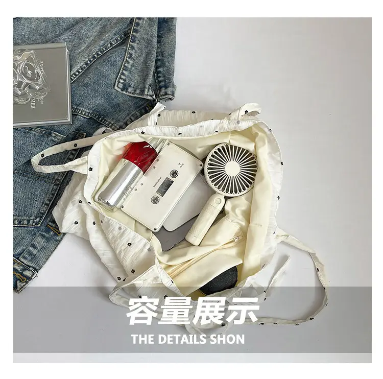 Korean Polka Dot Canvas Shoulder Bag 2025 — feature 6