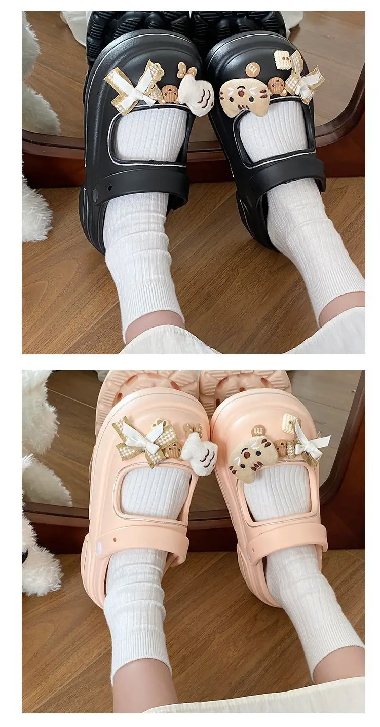 Mary Jane Pink Thick Sandals for Women Beach Wear — feature 10