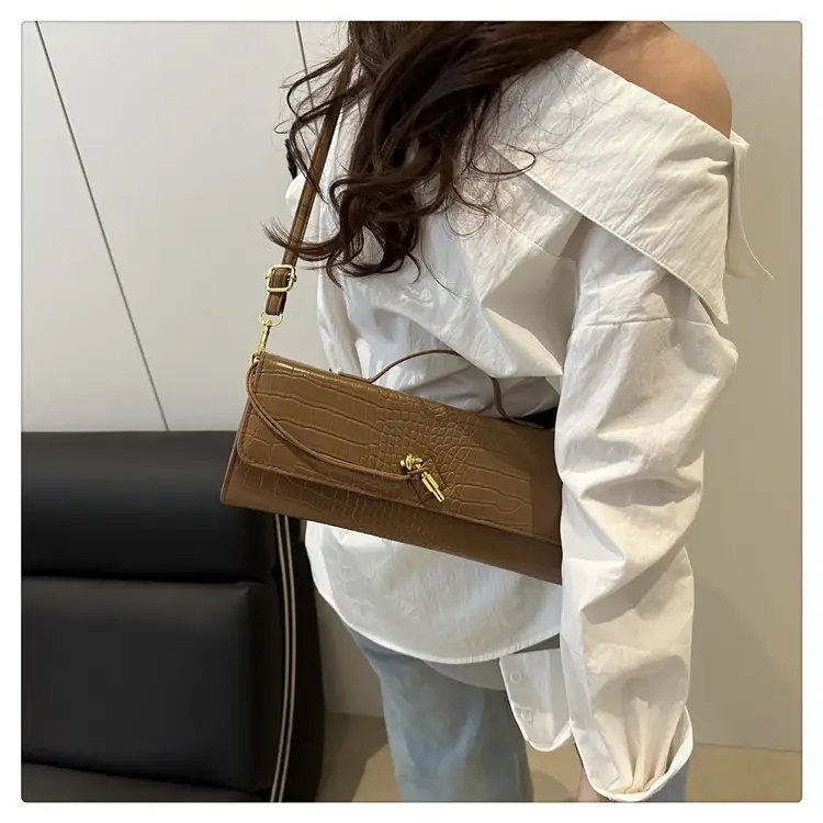 New European Handbag 2025 Summer Square Crocodile Pattern — feature 20