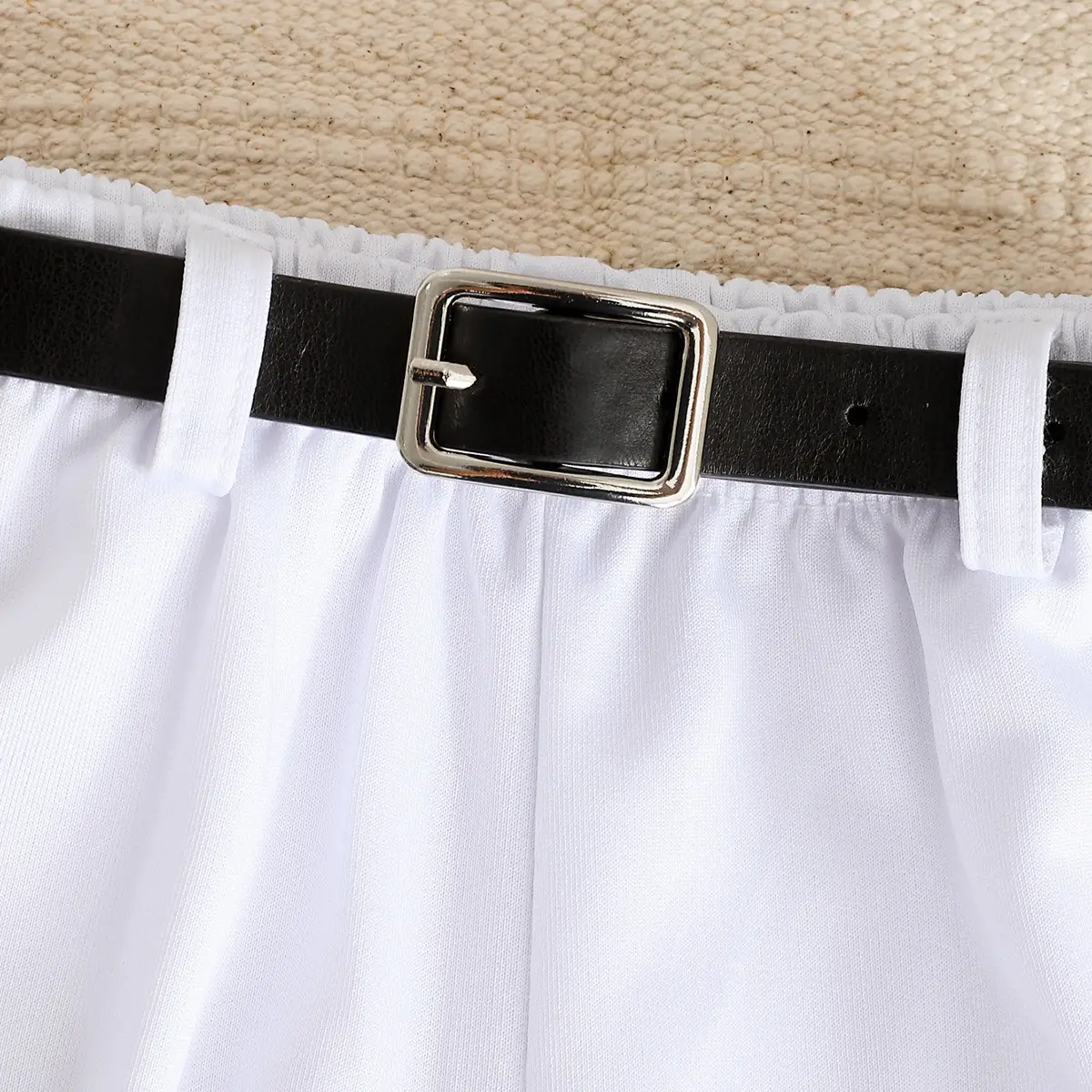 Boys Striped 4-Piece Summer Set Blue White Belted Pants — feature 8